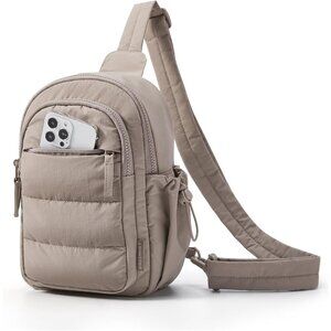 〽️Women Camel Puffer Crossbody Hobo Fanny Packs Travel Hiking Small Sling Bag